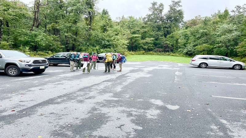 Parking Area for Mount Marshall Hike