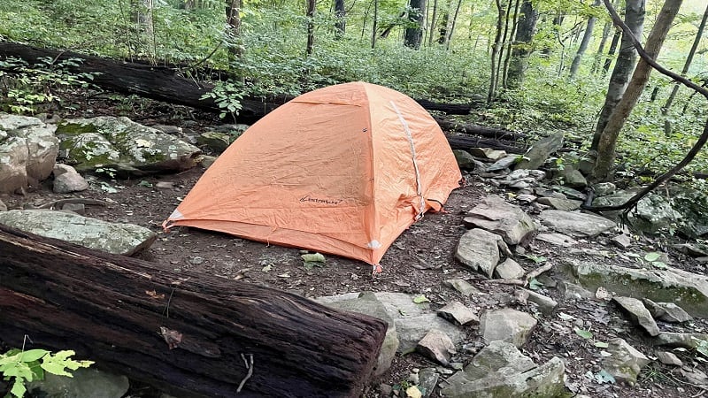 Tent at Gravel Springs Hut
