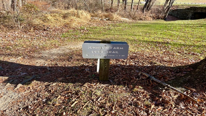 Johnson Farm Loop Trail Sign