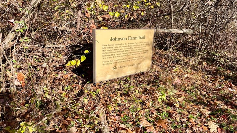 Johnson Farm Trail Sign
