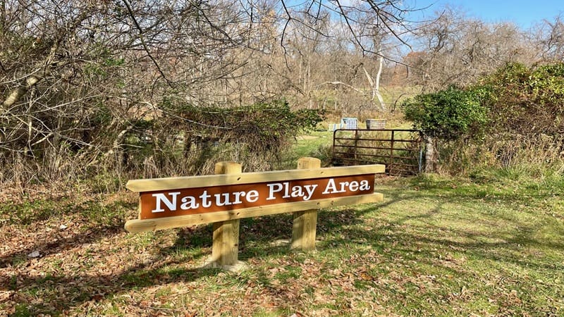 Nature Play Area Sign