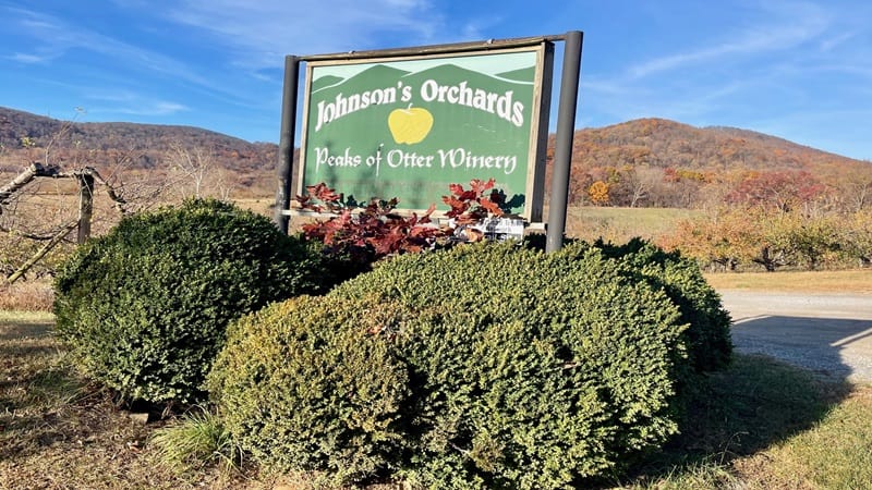 Johnson's Orchards in Bedford County, Virginia