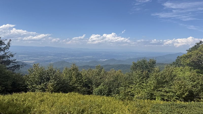 Views from Bluff Mountain near Lexington, Virginia