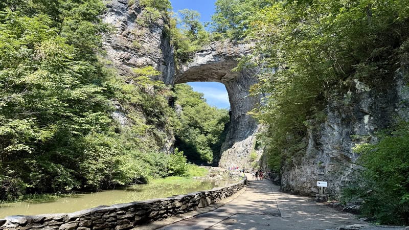 Natural Bridge at Natural Bridge State Park in Virginia